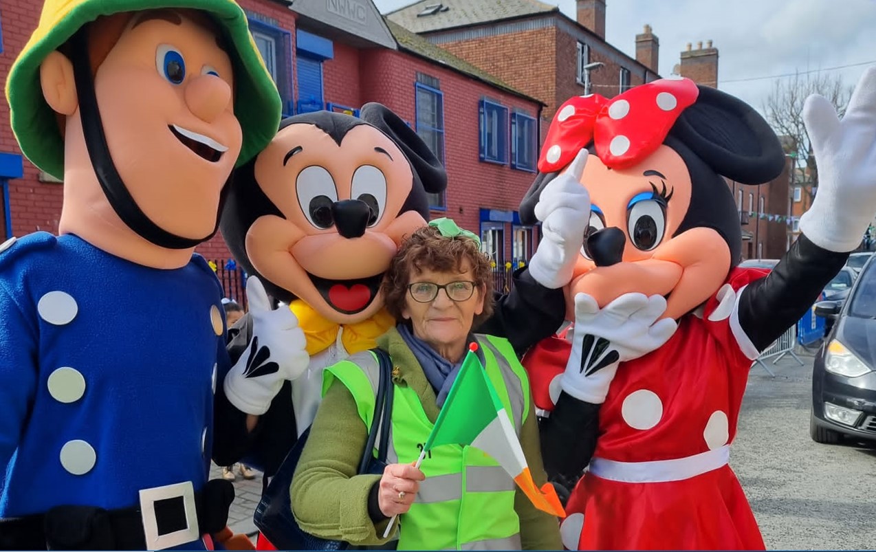 Disney characters with Ann Murphy