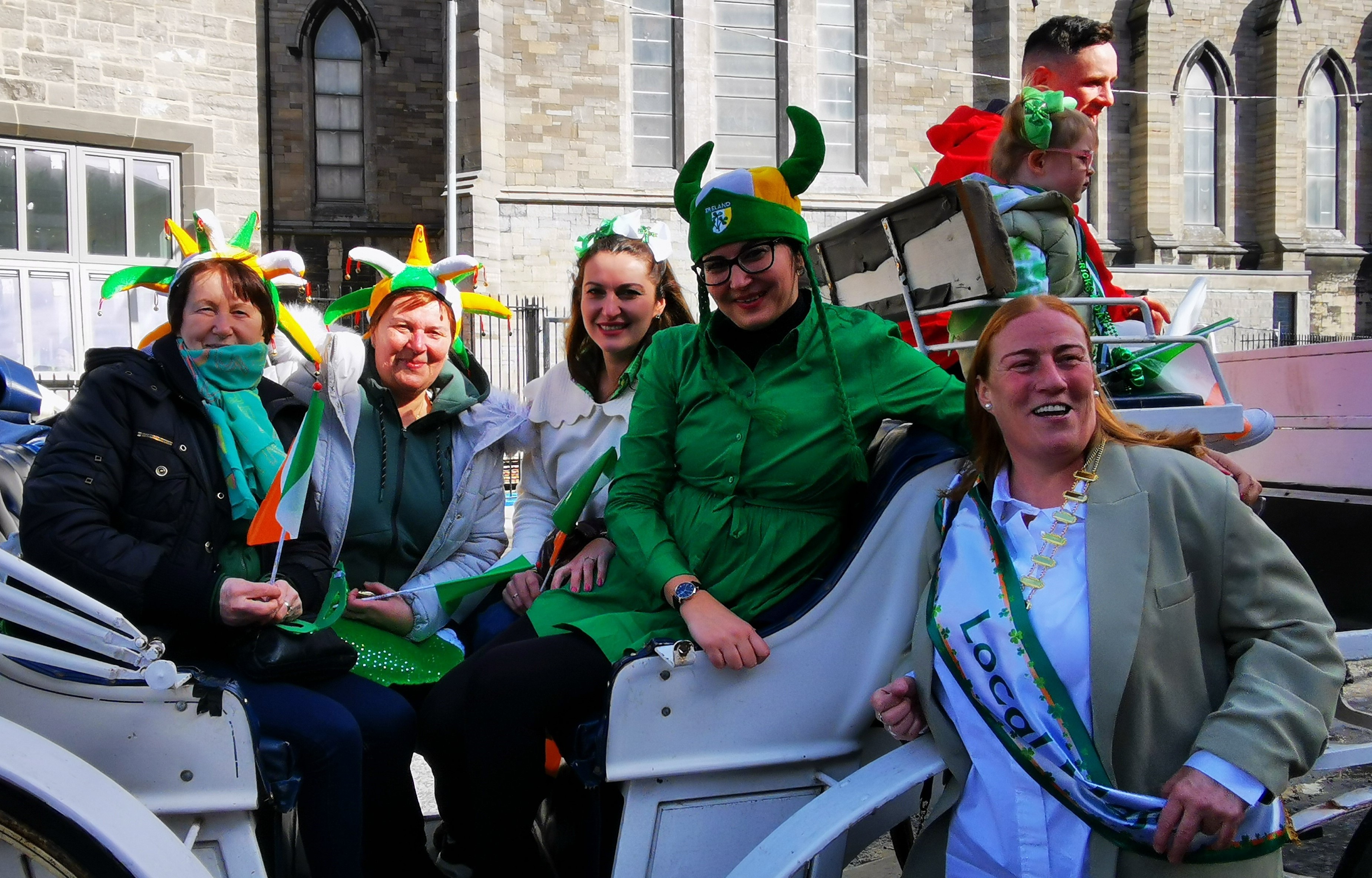 Special guests on St. Patrick's Day parade