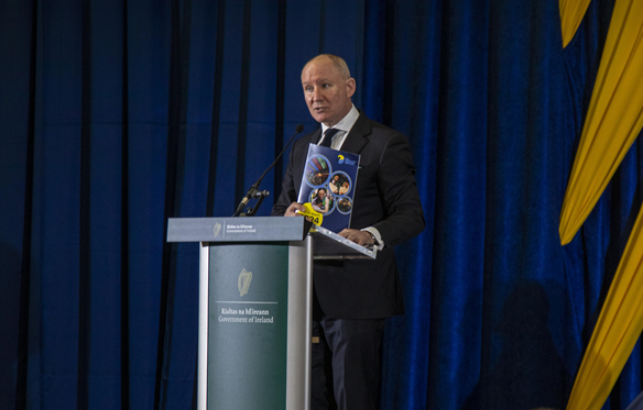 Jim_Gavin holding the Strategic Plan p