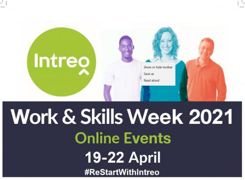 Poster for INTREO Work and Skills week
