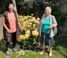 Ann and Ellen at the Botanic Gardens, June 2021